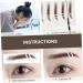 FOMIYES 42 Pcs Eyebrow Stickers Makeup Tools False Eyebrows Cosmetics Artificial Eyebrow Tattoos 4d Shaper - Buy Online on GoSupps.com