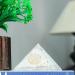 Clear Quartz Crystal Orgonite Pyramid - Energy Cleansing & Good Luck Decor 2 Handmade Natural Stone Sculpture - Buy Online on GoSupps.com