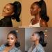 Ponytail Extension Straight Drawstring Ponytail Extension for Women Tail Warping Pony tail Hair Extainson Natural Black Brazilian Human Hair Ponytail Hair Pieces Ponytail Hairpiece for Women (Size : 14inch 100g - Buy Online on GoSupps.com