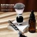 Premium Black Shaving Brush for Men - Soft Dense Stainless Steel Handle Fast Lather | Best Shave Experience - Buy Online on GoSupps.com
