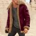 Warm Oversized Plush Hoodie Jacket - Cozy Lined Winter Coat in Red 4XL | Stylish Transition Jacket for All Occasions - Buy Online on GoSupps.com