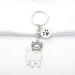 Ensianth Dog Keychain | Perfect Gifts for Dog Lovers | Puppy Paw Print Keyring for Dog Owners | Ideal Gift for Mom & Dad - Buy Online on GoSupps.com
