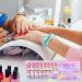 Stick on Full Nails | -Adhesive Trendy False Nails with White French Tips | Products for Wedding Gathering Home Dating Traveling 01 - Buy Online on GoSupps.com