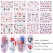 12 Sheets Nail Stickers Kalolary Water Transfer Nail Art Sticker Decals Lips Women Girl Colorful Slider for Dating Decor Manicure Nail Art Decorations - Buy Online on GoSupps.com