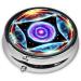 Buy Cosmic Stars Round Pill Box - 3 Compartment Portable Travel Organizer for Medications - Buy Online on GoSupps.com