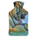 Tiger Water Hot Water Bottle With Cover Plush Bed Bottle Hand Warmer For Adults And Children 26.5X15.3cm