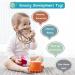 Baby Sensory Teething Toys - Soft Silicone Teether for Babies 0-12 Months | Montessori Chew and Rattle Toy | Baby Shower Gift for Infants - Buy Online on GoSupps.com