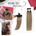 Moresoo Bonding Extensions | Real Remy Hair Hot Fusion U Tip Extensions 60cm - Dark Brown to Brown with Blond Keratin #3/8/22 - 50g - Buy Online on GoSupps.com