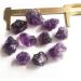 Natural Crystal Rough Stones 10 Pieces Amethyst Natural Rough Gemstones and Minerals Stones of The raw Amethyst Crystal Decoration Stones Home Decoration ERTEYIN