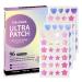 Star Acne Patch with Salicylic Acid Tea Tree Oil & Centella Asiatica Hydrocolloid Pimple Stickers Iridescent Colors 96 Pcs 2 Sizes Cute Star Heart Shaped Zits Blemishes Breakouts Patches