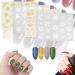 MWOOT 16 Sheets Gold Silver Mixed Nail Art Stickers Christmas Snowflake Deer Head Flowers Christmas Tree Nail Water Transfer Sticker Decals Set for DIY Nail Tips Decoration - Buy Online on GoSupps.com