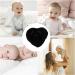 Baby Powder Puff - Children Body Powder Puff Heart Shape Washable Long-haired Powder Puff for Face Cleaning Soft Makeup Powder Puff for Babies Black - Buy Online on GoSupps.com