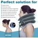 Adjustable Neck Stretcher - Cervical Traction Device & Neck Brace Pillow for Home Use - Decompression & Tension Relief (Blue & Purple - Buy Online on GoSupps.com
