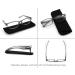 3 Pack High Quality Rectangular Reading Glasses +2.25 for Men & Women - Comfortable Gray Reading Aid - Buy Online on GoSupps.com