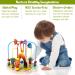 Shop Toyssa Wooden Montessori Motoric Loop - Dinosaur Roller Coaster Colorful Pearl Labyrinth & Motor Cubes for Toddlers (Ages 1-3) | Perfect Gift for Kids - Buy Online on GoSupps.com