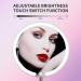 Hrbzo LED Lighted Makeup Mirror 5X Magnification | Handheld Travel Mirror with LED Lights & 360 Rotation Stand | Rechargeable & Dimmable | Perfect for Makeup Application - Buy Online on GoSupps.com
