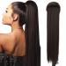 Ponytail Extensions Braun Clip in Hair Part Power Tail Extension Lang Glow Hair extension Extension Art Hair Natural Braid Magic Paste Wrap Around Ponytail Hairpiece Dark Brown 70cm 70cm/28 -inch Dukel Brown 4#