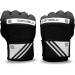 Sanabul Gel Quick Boxing Hand Wraps - Black/White S/M - Men & Women | Kickboxing Gloves - Buy Online on GoSupps.com