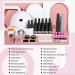 Gel Nail Polish Kit with 20 Colors, 36W LED Lamp, Base & Top Coat - Nail Art Set for Manicure/Pedicure - Includes Rhinestones - Ideal Gifts for Women - Buy Online on GoSupps.com