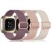 Epova bracelet compatible with Fitbit Versa 3 bracelet/bracelet/scythe bracelet/scythe 2 bracelet women men soft elastic nylon replacement band for fitbit versa 3 bracelet/fitbit versa 4 bracelet Rauchlila/pink sand/polar star