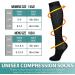 COOLOVER Compression Socks: 3 Pairs for Women and Men - Running, Athletic, Nursing, Travel - Black, Large-X-Large - Buy Online on GoSupps.com