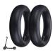 AR-PRO (2-Pack) 8.5 Inches x 2 Inches Scooter Inner Tube Replacement - 50/75-6.1 Inner Tubes for Electric and Gas Scooters, Mini and Pocket Bikes, and More Butyl Rubber Inner Tubes Regular