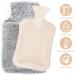Bonilife 2L Hot Water Bottle with Cover for Period Pain Relief - BrownWhite - Buy Online on GoSupps.com