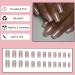 24Pcs Medium Square Aurora Silver Glitter Press on Nails - Glossy False Nails with Adhesive Tabs for Women & Girls - Buy Online on GoSupps.com