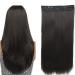 Clip in Hair Extensions Clip in Hair Extensions Real Human Hair Natural Black Hair Extensions Clip in Human Hair Double Weft Soft Straight Hair Extensions with 5 Clips Clip In One Piece Clip in Exten 20inches 1PC Natural Color - Buy Online on GoSupps.com