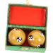 Ultechnovo 10 pc Massage Globe Baoding Balls Set Stress Relief & Fitness Tool for Adults | Metal Massage Roller Balls with Bells - Buy Online on GoSupps.com