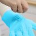 Silicone Hand Gloves Reusable Rubber Sponge Scrubbers Good Use for Kitchen Dishwasher Fruit Household Cleaning (Blue) - Buy Online on GoSupps.com