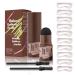 Eyebrow Stencils Kit One Step Eye Brow Stamp Stencil Kits Long-lasting Waterproof Eyebrowcolor Stamp with 10 Reusable Shaping Kit for Perfect Eyebrow Makeup