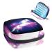 Women bands storage pockets Stillpad holder fantasy flying unicorn with colorful lights.