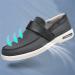 Men's Adjustable Diabetic Shoes - Arch Support Orthopedic Sneakers for Swollen Feet | Lightweight Air Cushion Walking Shoes for Elderly Edema Arthritis Fasciitis - Black Gray - Buy Online on GoSupps.com