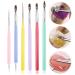 WLLHYF 6Pcs Nail Art Brushes Set - Design Tools for Gel Nail Polish, Carved Brush, Liner Brush, Dotting Pen - Ideal for Home Salon DIY Manicure - Buy Online on GoSupps.com