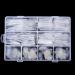 BNG Dual Nail Forms Gel Builder Extension Nails - 288 Pcs Transparent Poly Acrylic Nail Tips with Full Coverage and Dual Forms - DIY Nail Art Salon Tool Mold - Buy Online on GoSupps.com