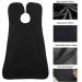 Leaflai Beard Apron & Non-Stick Hair Catcher with Suction Cups - Black | Waterproof Cape Grooming Set for Men, Ideal Christmas Gift - Buy Online on GoSupps.com