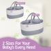 Kiddycare Diaper Caddy Organiser Grey Regular Size Gray Regular - Buy Online on GoSupps.com