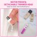 Waterproof Dual-Edge Nose Trimmer for Men and Women - Professional Painless Hair Removal Tool for Facial, Ear, and Eyebrow Grooming in Purple Rose - Buy Online on GoSupps.com