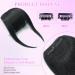Real Human Hair Bangs Clip in Fringe Extension | Thick Unprocessed 1b# Black Color - Buy Online on GoSupps.com