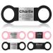 Yehanti dog brand with engraving - quiet silicone dog brand personalized with name telephone number and address - personalized trailer brand for dogs cats and puppies (black silver m) m (for 19mm wide collar) black band & silver trailer