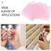 2 Boxes Disposable Nail Polish Remover Pads Heart Shape Nail Wipe Cotton Gel Nail Polish Removers Lint Nail Cleaning Patches Pink - Buy Online on GoSupps.com