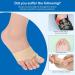 Bunion Corrector & Big Toe Separator Sleeve - 1 Pair, Silicone Pad Protector, Day & Night Wearable - Large Beige - Buy Online on GoSupps.com