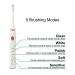 Over The Sea Sonic Bluetooth Toothbrush: 5 Modes, App Control, Smart Timer, Wireless Charging, Portable Power Toothbrush with 2 Replacement Brush Heads (White) - Buy Online on GoSupps.com