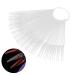 50pcs Nail Polish Display Sticks - Fan-Shaped Color Cards for Nail Art | Nail Studio Decoration & DIY Tips - Buy Online on GoSupps.com