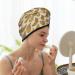 Gold Drops Microfiber Hair Towel - Super Absorbent Quick Dry Hair Wrap for Long Curly & Thick Hair - Soft Coral Velvet for Women - Buy Online on GoSupps.com