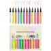 Colored Liquid Eye Liner Waterproof Fluorescent Eye Liner Face Glitter - UV Neon Pigmented Graphic Liners Face & Body Painting Liner Festival Makeup Kit for Women Girls