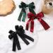Silky Boho Satin Hair Bows Red Bow Hair Clips Satin Hair Clips Clip Plain Bow Hairpin Headwear French Hair Clip Ponytail Accessories Jewellery (Red) - Buy Online on GoSupps.com