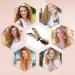 5 Barrel Curling Iron Wand - Ceramic Tourmaline Fast Heating Adjustable Temperature Portable Hair Waver Crimper (Champagne) - Perfect for International Shipping - Buy Online on GoSupps.com