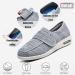 Diabetic/Edema/Lymphedema Men's Shoes | Wide Width Adjustable Closure | Light Gray | Orthopedic Air Cushion Slip-Ons - Buy Online on GoSupps.com
